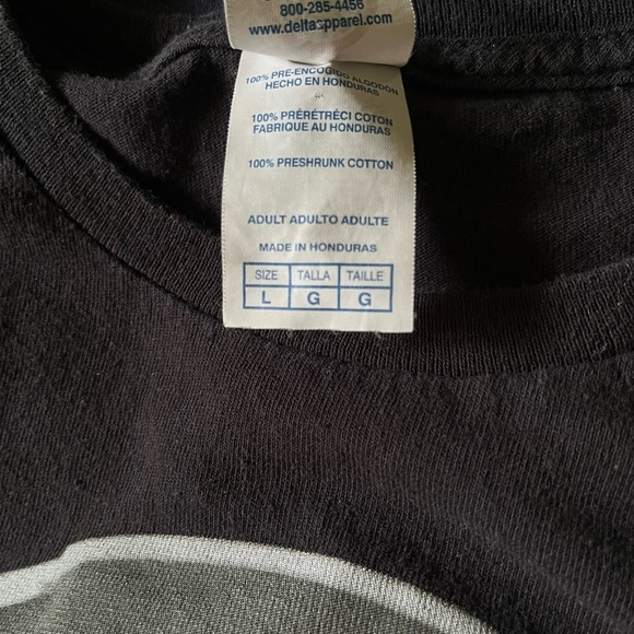 The Mandalorian Grogu baby Yoda black 100% preshrunk cotton tshirt size Large - Picture 4 of 6